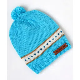 The Original Knit Hearts Designed & Pom Pom Embellished Cap - Pink & Green - Diameter - 30cm-picture-21