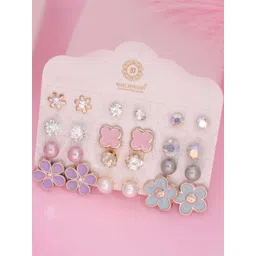 THE OSTRICH COLLECTION Geometric Studs Earrings 12 pairs-picture-14