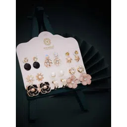 THE OSTRICH COLLECTION Set of 12 Studs Earrings-picture-20