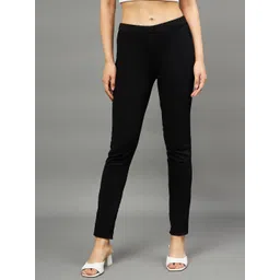 THE PAJAMA FACTORY Women Skinny Fit Denim Weave Jeggings-picture-28