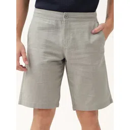 The Pant Project Men Cotton Relaxed Fit Mid Rise Blue All Day Lounge Shorts-picture-23