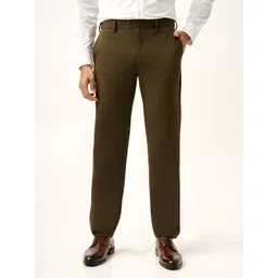 The Pant Project Men Mid Rise Relaxed Fit Formal Trousers-picture-35