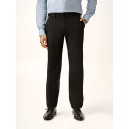 The Pant Project Men Relaxed Fit Stain Resistant Formal Trousers-picture-17