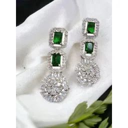The Pari Rhodium Plated Drop Earrings-picture-11