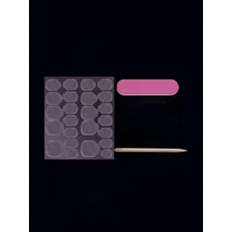 The Pink Truck Set of 24 Artificial Reusable Nails With Crushed Glitter Design-image-12