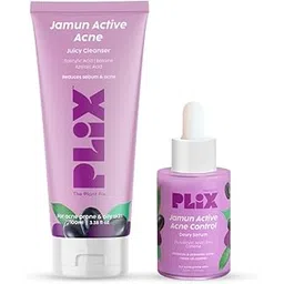 the plant fix plix PLIX - THE PLANT FIX Jamun Face Wash and Active Acne Serum Combo(100ML + 30ML) For Active Acne & Oil Control, For Breakouts | Oily & Acne Prone Skin | Women & Men-picture-44