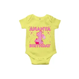 THE PRINT PLATTER Infants 1st Birthday Printed Ultra Bio Wash Bodysuit With Envelope Neck-picture-24