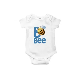 THE PRINT PLATTER Infants Bee Printed Envelope Neck Ultra Bio Wash Cotton Bodysuits-picture-17