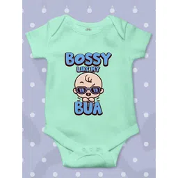 THE PRINT PLATTER Infants Boss Like Bua Printed Cotton Bodysuit-picture-12