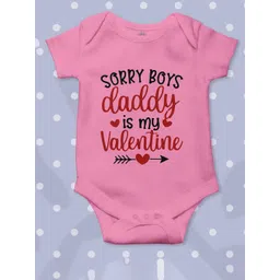 THE PRINT PLATTER Infants Daddy's Little Valentine Printed Cotton Bodysuit-picture-15