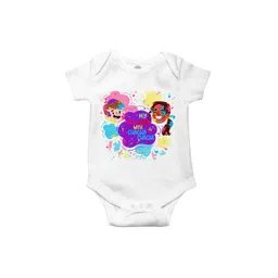 THE PRINT PLATTER Infants Holi Printed Cotton Bodysuit-picture-26