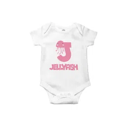 THE PRINT PLATTER Infants Jellyfish Printed Bio Wash Envelope Neck Cotton Bodysuitdysuits-picture-39