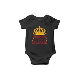 THE PRINT PLATTER Infants Kids Born In December Printed Cotton Bodysuit-picture-36
