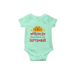 THE PRINT PLATTER Infants Kids Born In September Printed Cotton Bodysuit-picture-35