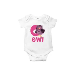 THE PRINT PLATTER Infants Kids Owl Printed Cotton Ultra Bio Wash Envelope Neck Bodysuit-picture-30