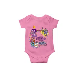 THE PRINT PLATTER Infants Kids Typography Printed Envelope Neck Cotton Bodysuit-picture-13