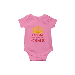 THE PRINT PLATTER Infants Kids Typography Printed Envelope Neck Cotton Bodysuit-picture-11