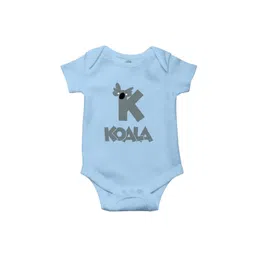 THE PRINT PLATTER Infants Koala Printed Cotton Envelope Neck Bodysuits-picture-40