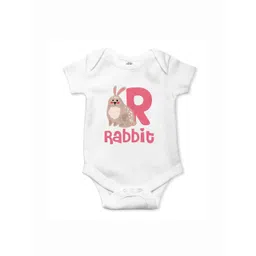 THE PRINT PLATTER Infants Rabbit Printed Bio Wash Envelope Neck Cotton Bodysuit-picture-29