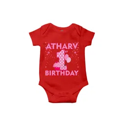 THE PRINT PLATTER Infants The Print Platter 1st Birthday Ultra Bio Wash Bodysuit-picture-55