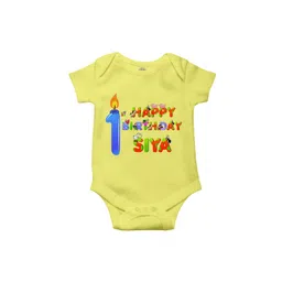 THE PRINT PLATTER Infants The Print Platter 1st Birthday Ultra Bio Wash Bodysuit-picture-12