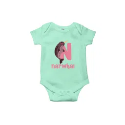 THE PRINT PLATTER Infants Typography Printed Round Neck Short Sleeves Cotton Bodysuit-picture-41