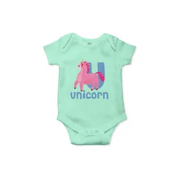 THE PRINT PLATTER Infants Unicorn Printed Envelope Neck Ultra Bio Wash Cotton Bodysuit-picture-11