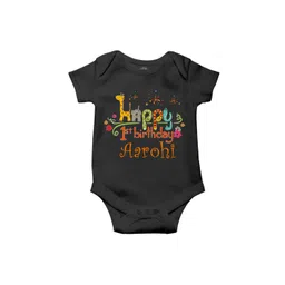 THE PRINT PLATTER Kids 1st Birthday Printed Envelope Neck Romper Ultra Bio Wash Bodysuit-picture-54