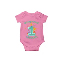 THE PRINT PLATTER Kids 1st Birthday Printed Ultra bio wash & Envelope Neck Bodysuit-picture-35