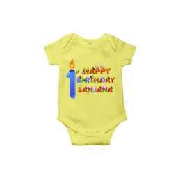 THE PRINT PLATTER Kids 1st Birthday Printed Ultra bio wash & Envelope Neck Bodysuit-picture-10