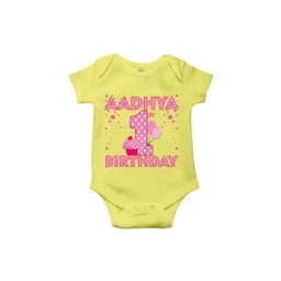 THE PRINT PLATTER Kids 1st Birthday Printed Ultra Bio Wash Cotton Bodysuit-picture-33