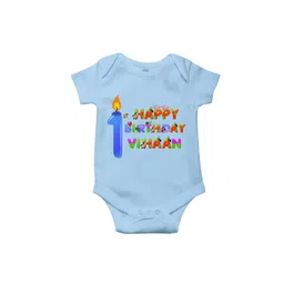 THE PRINT PLATTER Kids 1st Birthday Printed Ultra Bio Wash Cotton Envelope Neck Bodysuit-picture-24