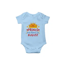 THE PRINT PLATTER Kids Born In August Printed Cotton Bodysuit with Envelope Neck-picture-24