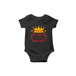 THE PRINT PLATTER Kids Born In January Printed Cotton Bodysuit with Envelope Neck-picture-23