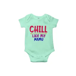 THE PRINT PLATTER Kids Chill Like My Mamu Printed Envelope Neck Cotton Bodysuit-picture-31