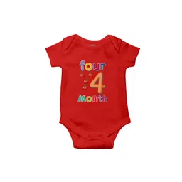 THE PRINT PLATTER Kids Four Month Printed Cotton Bodysuit With Envelope Neck-picture-22