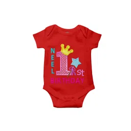 THE PRINT PLATTER Kids Infants 1st Birthday Printed Envelope Neck Ultra Bio Wash Bodysuit-picture-46