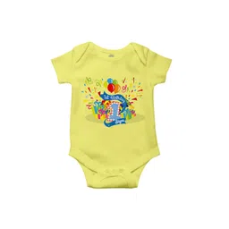 THE PRINT PLATTER Kids Printed Ultra bio wash Envelope Neck Cotton Bodysuit-picture-17