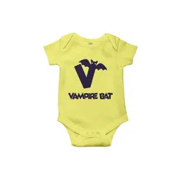 THE PRINT PLATTER Kids Vampire Printed With Ultra Bio Wash & Envelope Neck Cotton Bodysuit-picture-43