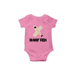 THE PRINT PLATTER Kids X Ray Fish Printed Bio Wash Envelope Neck Cotton Bodysuit-picture-12
