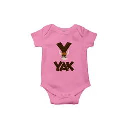 THE PRINT PLATTER Kids Yak Printed Cotton Bodysuits with Envelope Neck-picture-49