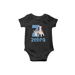 THE PRINT PLATTER Kids Zebra Printed Ultra bio wash with Envelope Neck Cotton Bodysuits-picture-13