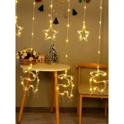 The Purple Tree 2.5 m White Tangle-Free 130 LEDs Star Shaped String Lights-image-6