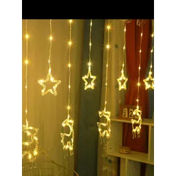 The Purple Tree 2.5 m White Tangle-Free 130 LEDs Star Shaped String Lights image 3