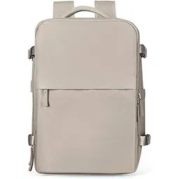 the purple tree BloomShell Urban Pack 40L Multipurpose Waterproof Backpack with Shoe Compartment, Anti-Theft Pocket, Wet & Dry Separation – Travel, Gym, Office Laptop Bag for Women & Girls (BEIGE)-picture-23