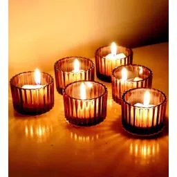 the purple tree Brown Aluminium T-Light Holders (Set of 4)-picture-11