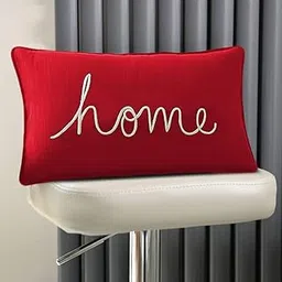 The Purple Tree Velvet Cushion (18X12 Inches, Red)-picture-31