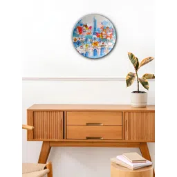 THE QUIRKY HOME Blue & Pink A Parisian Dream Printed Ceramic Wall Plate-picture-35