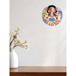 THE QUIRKY HOME White & Blue Cubist Art Printed Ceramic Premium Decorative Wall Decor-picture-36