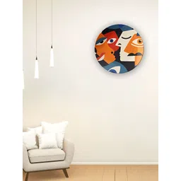 THE QUIRKY HOME White & Blue Printed Ceramic Wall Plates-picture-10